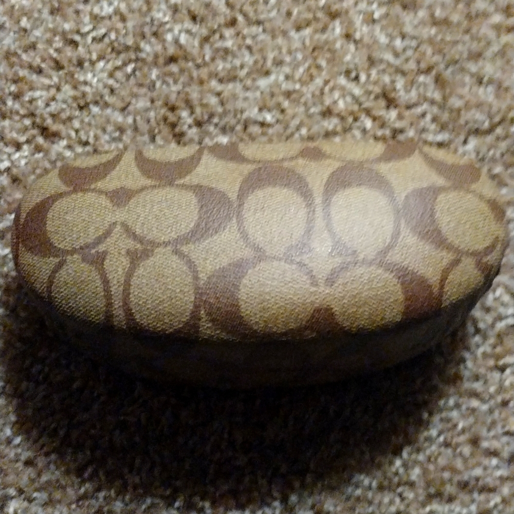 Authentic Designer Coach Monogram Sunglasses Case - image 1